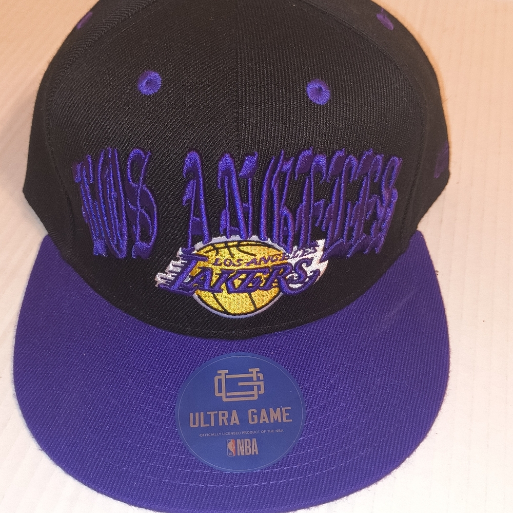 Los Angeles Lakers Black and Purple Cap